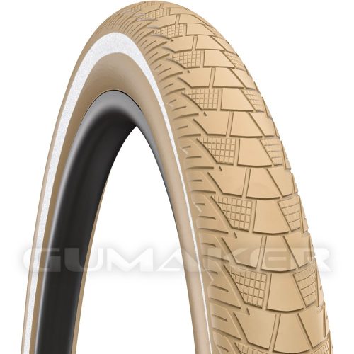 52-622 28x2,00 V99 Cityhopper krém/reflektoros Rubena kerékpár gumi