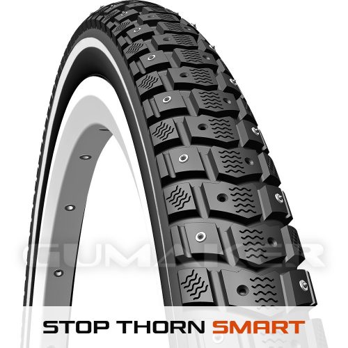 47-559 26x1,75 R07 Froster (APS) Stop Thorn Smart reflektoros Rubena kerékpár gumi 120 szöggel
