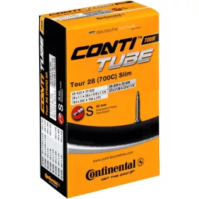   Tour28 Slim S42 28/37-622 dobozos Continental kerékpár tömlő